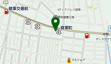 メガネのヨネザワ 健軍店の地図画像