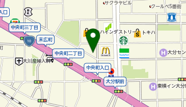 メガネのヨネザワ 大分中央店の地図画像