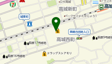 メガネのヨネザワ イオン高城店の地図画像