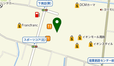 靴下屋 イオンモール高岡店の地図画像