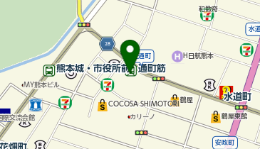 靴下屋 熊本下通り店の地図画像