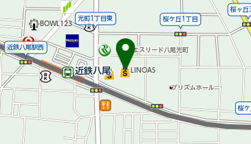 靴下屋 リノアス八尾店の地図画像