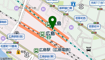 靴下屋 ミナモア広島店の地図画像