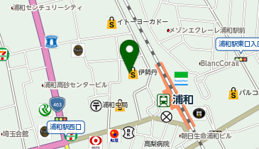 Tabio 伊勢丹浦和店の地図画像