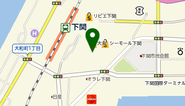 靴下屋 靴下屋 下関シーモール店の地図画像