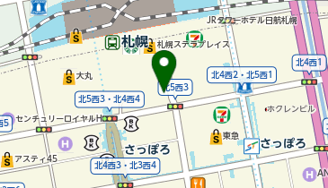 TabioMEN 札幌アピア店(TabioMEN)の地図画像