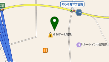 靴下屋 ららぽーと和泉店の地図画像