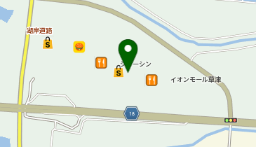 靴下屋 イオンモール草津店の地図画像