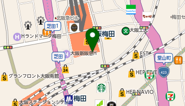 TabioMEN 阪急三番街店(TabioMEN)※休業中 10/1(土)リニューアルオープンの地図画像