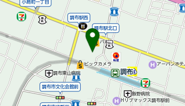 靴下屋 調布パルコ店 ※金曜日のみ21時閉店の地図画像