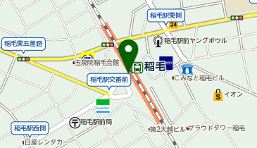 靴下屋 ペリエ稲毛店の地図画像