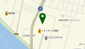 靴下屋 イオンモール徳島店の地図画像