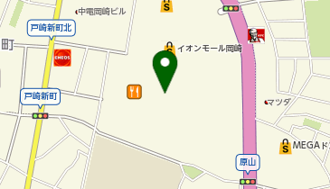 靴下屋 イオンモール岡崎の地図画像
