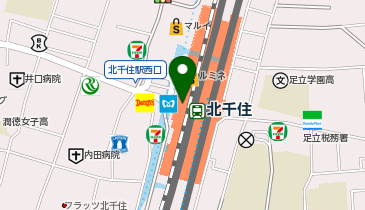 靴下屋 ルミネ北千住店の地図画像