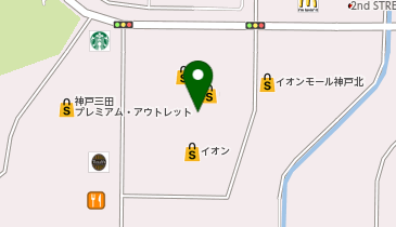 靴下屋 イオンモール神戸北店の地図画像