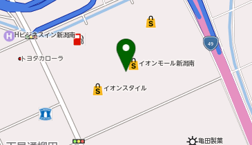 靴下屋 イオンモール新潟亀田インター店の地図画像