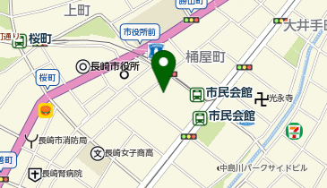 長崎市庁舎の地図画像