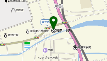 島原温泉の地図画像