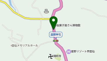 雲仙古湯商店街の地図画像