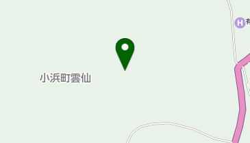 雲仙温泉の地図画像
