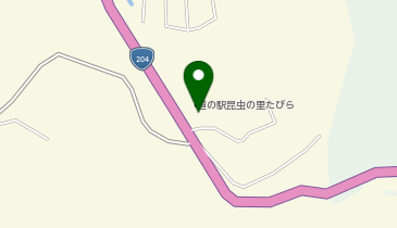 道の駅「昆虫の里たびら」の地図画像