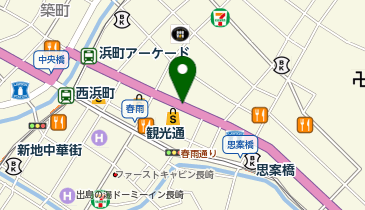 【長崎ランタンフェスティバル】浜んまち会場の地図画像