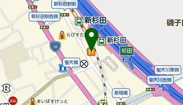 らあめん花月嵐 新杉田店の地図画像