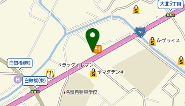 らあめん花月嵐 名護バイパス店の地図画像