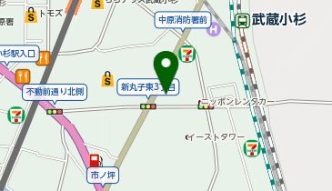 らあめん花月嵐 武蔵小杉店の地図画像