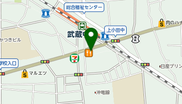 らあめん花月嵐 武蔵中原店の地図画像