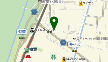 らあめん花月嵐 くずは店の地図画像