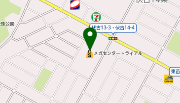 メガセンタートライアル 伏古店の地図画像