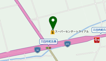 スーパーセンタートライアル 三日月店の地図画像