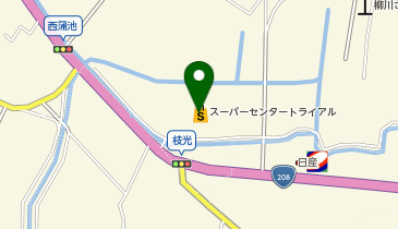 スーパーセンタートライアル 柳川西蒲池店の地図画像