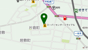 スーパーセンタートライアル 関店の地図画像