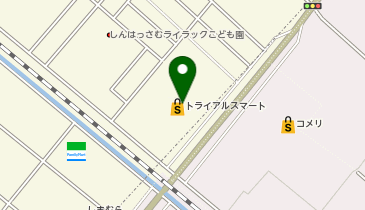 TRIAL smart 新発寒店の地図画像