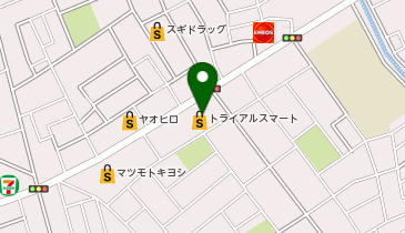 TRIAL smart 上尾小泉店の地図画像