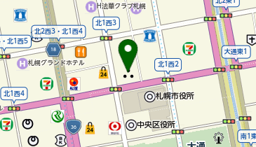 サブウェイ 札幌時計台ビル店の地図画像