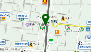 サブウェイ 東武草加ヴァリエ店の地図画像