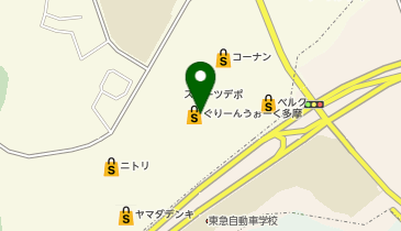 サブウェイ ぐりーんうぉーく多摩店の地図画像