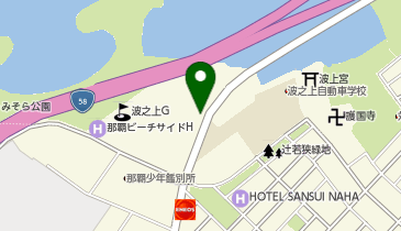 サブウェイ 波の上ビーチ店の地図画像