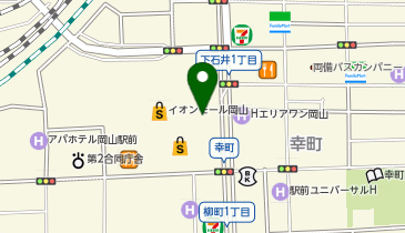 サブウェイ イオンモール岡山店の地図画像