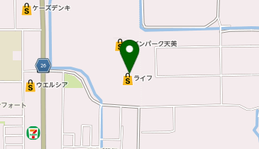 サブウェイ セブンパーク天美店の地図画像