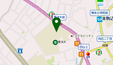 サブウェイ 東洋大学白山キャンパス店の地図画像