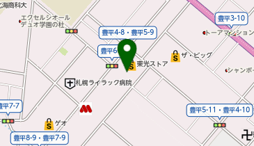 サブウェイ 東光ストア豊平店の地図画像