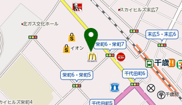 サブウェイ イオン千歳店の地図画像