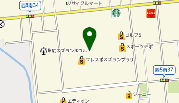 サブウェイ帯広稲田店の地図画像