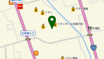 サブウェイ イオンモール佐賀大和店の地図画像