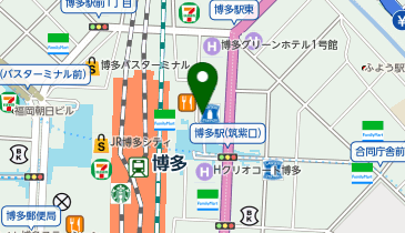 サブウェイ 地下鉄博多駅店の地図画像