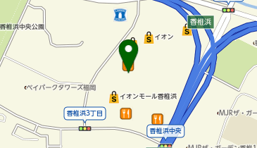 サブウェイ イオンモール香椎浜店の地図画像